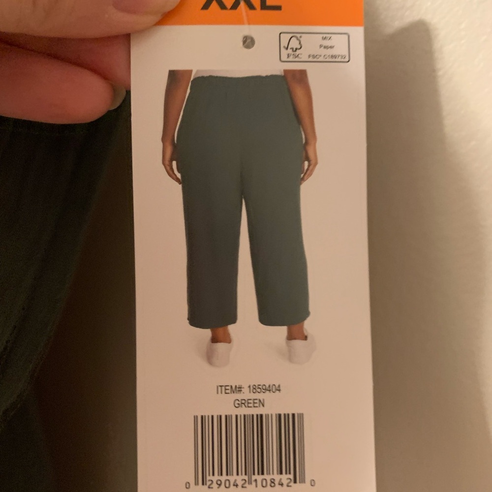 New Jessica Simpson Women's Gauze Pant. Green. XXL - Picture 2 of 6